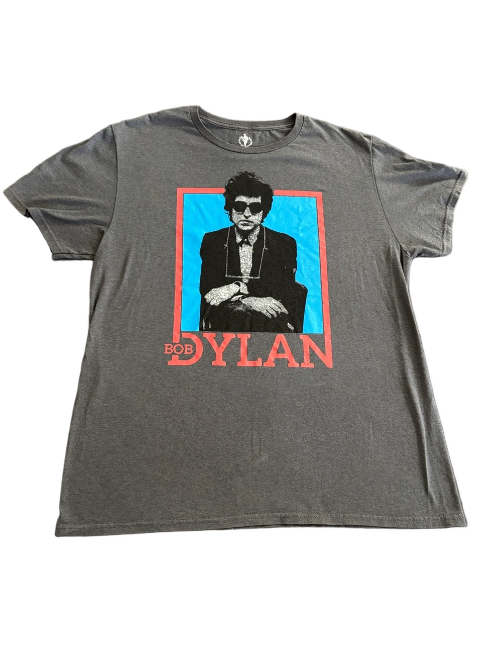 Bob Dylan Retro Graphic Band Tee Gray Music Shirt Size Large - Picture 2 of 7